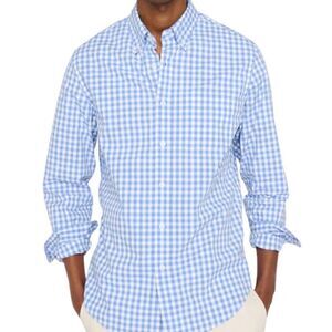 J. Crew Blue and White Checkered Button Down Shirt